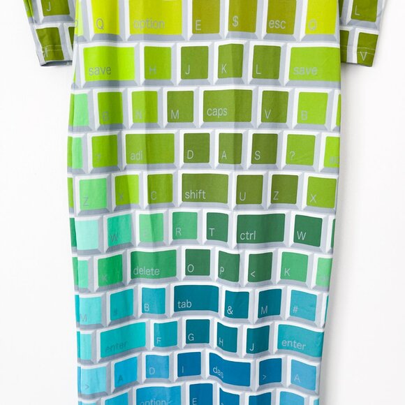 Jeremy Scott x Adidas Keyboard Maxi Dress Rainbow Multicolor - Picture 12 of 16